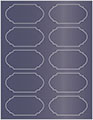 Iris Blue Soho Duofoil Labels Style B8