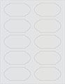 Silver Soho Duofoil Labels Style B8