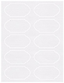 Linen Solar White Soho Duofoil Labels Style B8
