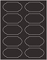 Linen Black Soho Duofoil Labels Style B8