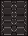 Linen Black Soho Duofoil Labels Style B8