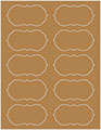 Natural Kraft Soho Crenelle Labels Style B9