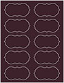 Eggplant Soho Crenelle Labels Style B9