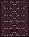 Eggplant Soho Crenelle Labels Style B9