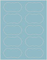 Textured Aquamarine Soho Crenelle Labels Style B9