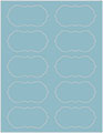 Textured Aquamarine Soho Crenelle Labels Style B9