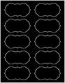 Black Soho Crenelle Labels Style B9