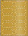 Antique Gold Soho Crenelle Labels Style B9