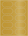 Antique Gold Soho Crenelle Labels Style B9