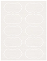 Linen Natural White Soho Crenelle Labels Style B9