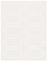 Linen Natural White Soho Crenelle Labels Style B9
