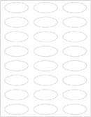 Crest Solar White Soho Oval Labels 2 1/4 x 1 (24 per sheet - 5 sheets per pack)