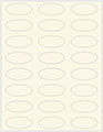 Crest Natural White Soho Oval Labels 2 1/4 x 1 (24 per sheet - 5 sheets per pack)