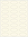 Crest Natural White Soho Oval Labels 2 1/4 x 1 (24 per sheet - 5 sheets per pack)
