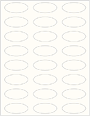Crest Natural White Soho Oval Labels 2 1/4 x 1 (24 per sheet - 5 sheets per pack)