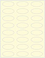 Crest Baronial Ivory Soho Oval Labels 2 1/4 x 1 (24 per sheet - 5 sheets per pack)