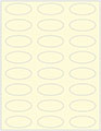 Crest Baronial Ivory Soho Oval Labels 2 1/4 x 1 (24 per sheet - 5 sheets per pack)