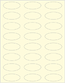 Crest Baronial Ivory Soho Oval Labels 2 1/4 x 1 (24 per sheet - 5 sheets per pack)