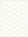 Textured Bianco Soho Oval Labels 2 1/4 x 1 (24 per sheet - 5 sheets per pack)