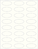 Textured Bianco Soho Oval Labels 2 1/4 x 1 (24 per sheet - 5 sheets per pack)