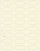 Milkweed Soho Oval Labels 2 1/4 x 1 (24 per sheet - 5 sheets per pack)
