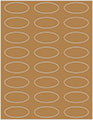 Natural Kraft Soho Oval Labels 2 1/4 x 1 (24 per sheet - 5 sheets per pack)