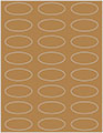 Natural Kraft Soho Oval Labels 2 1/4 x 1 (24 per sheet - 5 sheets per pack)