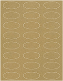 Natural Kraft Soho Oval Labels 2 1/4 x 1 (24 per sheet - 5 sheets per pack)