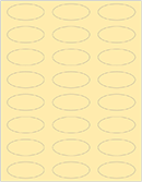 Sunflower Soho Oval Labels 2 1/4 x 1 (24 per sheet - 5 sheets per pack)