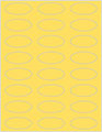Lemon Drop Soho Oval Labels 2 1/4 x 1 (24 per sheet - 5 sheets per pack)