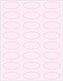 Pink Feather Soho Oval Labels 2 1/4 x 1 (24 per sheet - 5 sheets per pack)