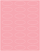 Matte Coral Soho Oval Labels 2 1/4 x 1 (24 per sheet - 5 sheets per pack)