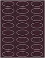 Eggplant Soho Oval Labels 2 1/4 x 1 (24 per sheet - 5 sheets per pack)