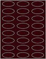 Wine Soho Oval Labels 2 1/4 x 1 (24 per sheet - 5 sheets per pack)