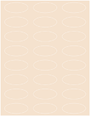 Latte Soho Oval Labels 2 1/4 x 1 (24 per sheet - 5 sheets per pack)