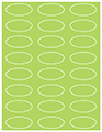 Citrus Green Soho Oval Labels 2 1/4 x 1 (24 per sheet - 5 sheets per pack)