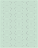 Tiffany Blue Soho Oval Labels 2 1/4 x 1 (24 per sheet - 5 sheets per pack)