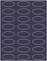 Navy Soho Oval Labels 2 1/4 x 1 (24 per sheet - 5 sheets per pack)
