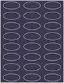 Navy Soho Oval Labels 2 1/4 x 1 (24 per sheet - 5 sheets per pack)