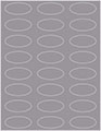 Pewter Soho Oval Labels 2 1/4 x 1 (24 per sheet - 5 sheets per pack)