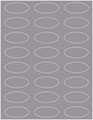 Pewter Soho Oval Labels 2 1/4 x 1 (24 per sheet - 5 sheets per pack)