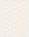 White Gold Soho Oval Labels 2 1/4 x 1 (24 per sheet - 5 sheets per pack)