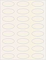 White Gold Soho Oval Labels 2 1/4 x 1 (24 per sheet - 5 sheets per pack)