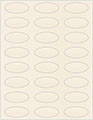 Pearlized Latte Soho Oval Labels 2 1/4 x 1 (24 per sheet - 5 sheets per pack)