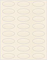 Pearlized Latte Soho Oval Labels 2 1/4 x 1 (24 per sheet - 5 sheets per pack)