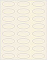 Quartz Soho Oval Labels 2 1/4 x 1 (24 per sheet - 5 sheets per pack)