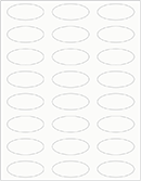 Quartz Soho Oval Labels 2 1/4 x 1 (24 per sheet - 5 sheets per pack)