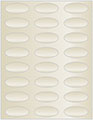 Champagne Soho Oval Labels 2 1/4 x 1 (24 per sheet - 5 sheets per pack)