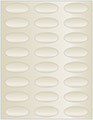 Champagne Soho Oval Labels 2 1/4 x 1 (24 per sheet - 5 sheets per pack)