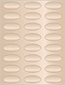Nude Soho Oval Labels 2 1/4 x 1 (24 per sheet - 5 sheets per pack)